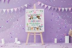 Puppy Welcome Sign, Dog Birthday Paw-ty Decor (Instant Download)
