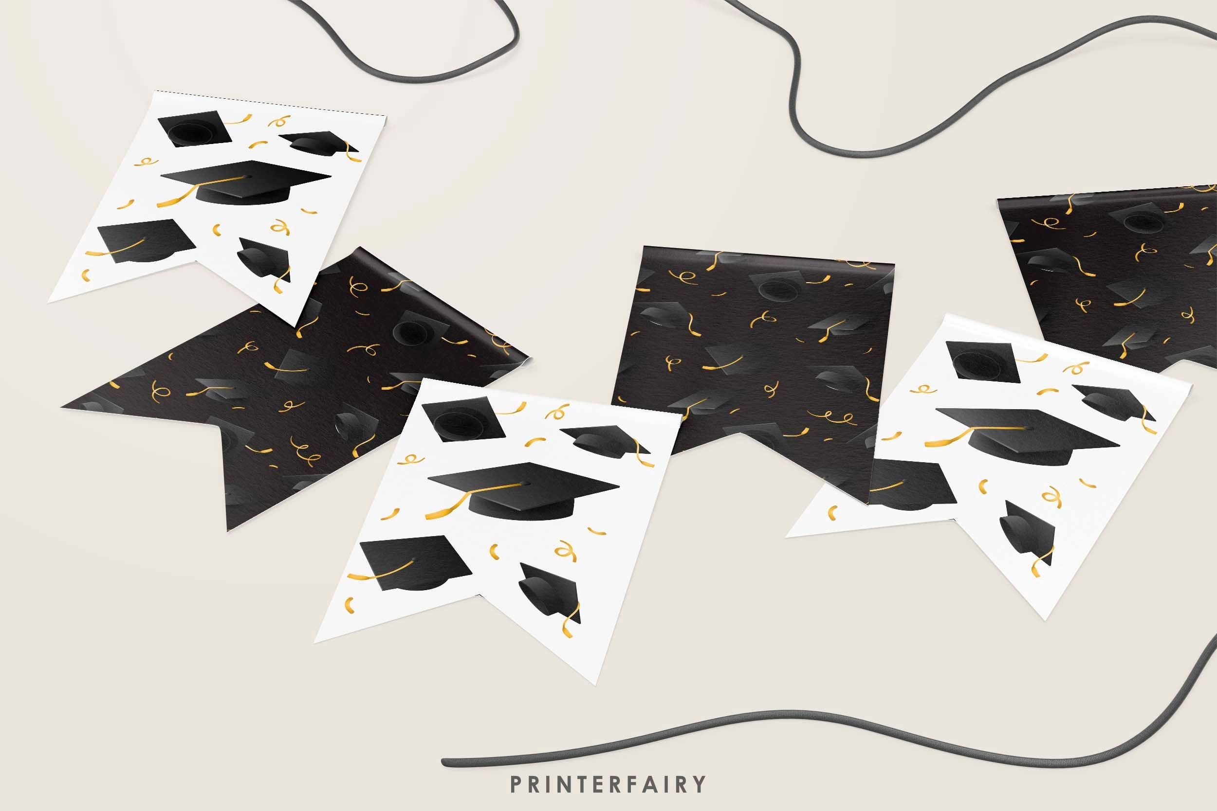 Graduation Party Banner Editable Template, Add your own Text, Instant Download