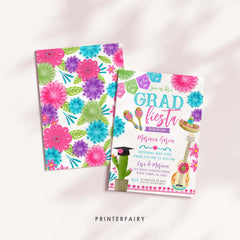 Graduation Fiesta Invitation, Editable Template, Mexican Theme (Digital Item)