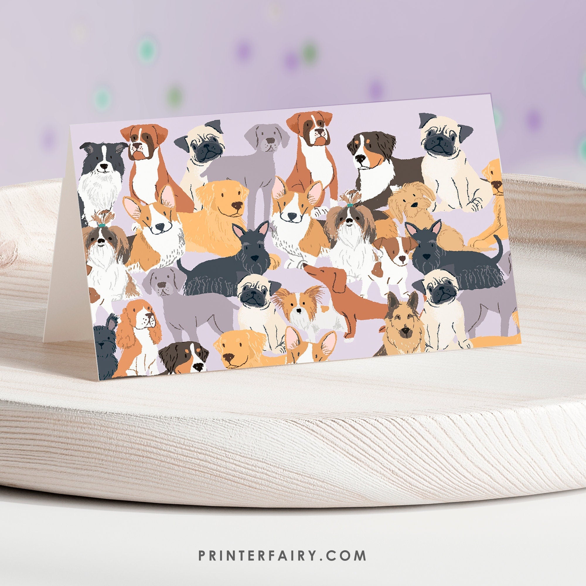 Puppy Pawty Food Tents, Editable Dog Birthday Labels (Digital Download)