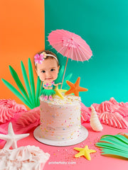 Luau Personalized Cupcake Toppers, Hawaiian Party Birthday Decorations, Printable Toppers Any Size, Custom Cake Toppers, Digital Design