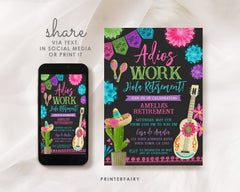 Fiesta Retirement Party Editable Bundle (Digital Download)