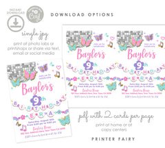 My Birthday Era Invitation Template, Music Party, Friendship Bracelet (Instant Download)