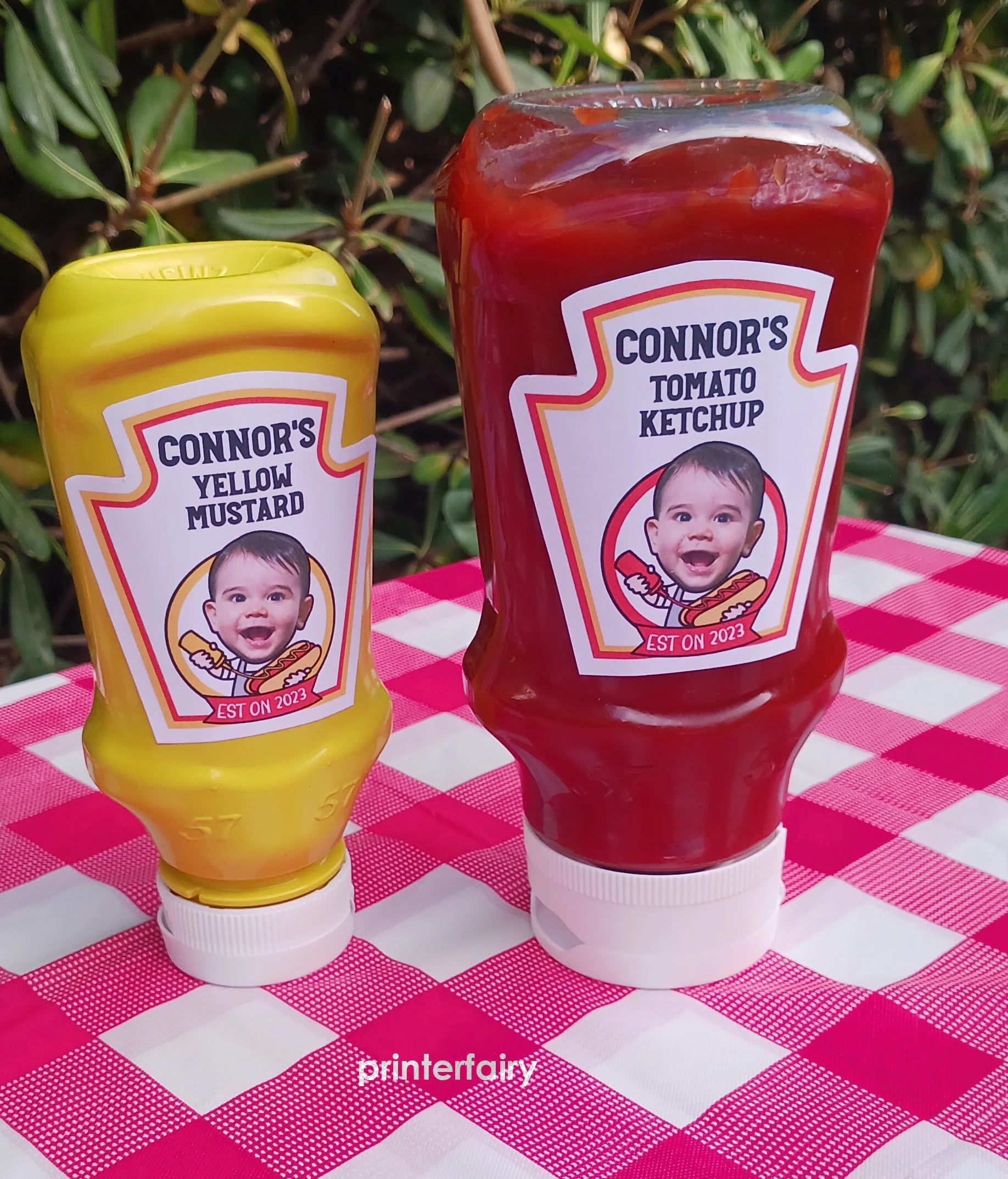 Ketchup and Mustard Labels