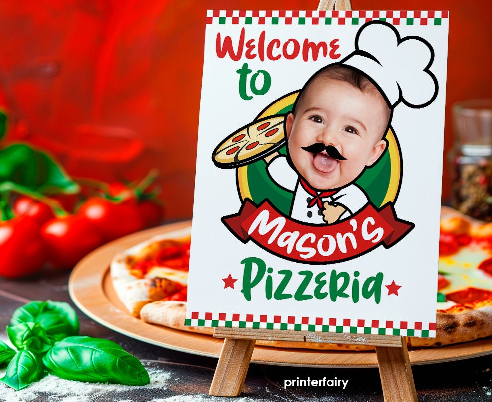 Personalized Pizza Party Bundle, Invitation, Decor (Digital Download)