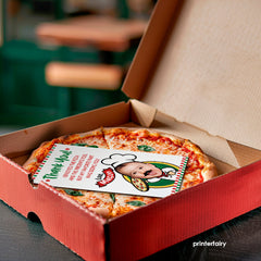 Pizza Photo Thank You Cards, Personalized Birthday (Digital Printable)