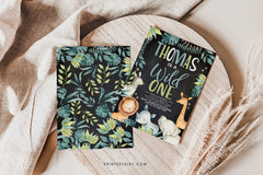 Editable Safari Birthday Invitation, Jungle Animals, Wild One (Digital Download)