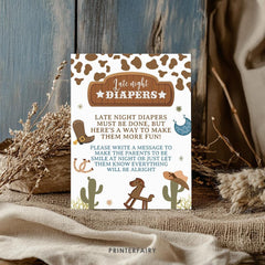 Cowboy Baby Shower Games Bundle, Editable Printable Templates (Digital Download)