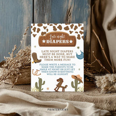 Cowboy Baby Shower Games Bundle, Editable Printable Templates (Digital Download)