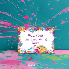Art Party Food Tent Cards Place Cards, Editable Printable Buffet Labels, Instant Download