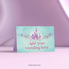 Princess Castle Party Food Tents, Editable Food Labels (Digital Download)