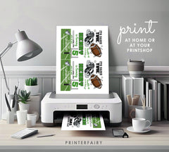 Football Birthday Invitation, Editable Sport Party Template (Instant Download)