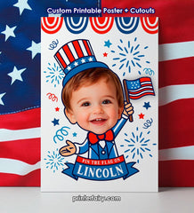 Personalized 4th of July Pin the Flag Party Game (Digital Download)