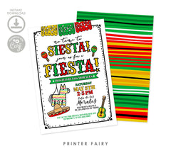 Cinco de Mayo Fiesta Invitation, Editable Mexican Party Invite (Digital Download)