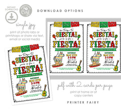 Cinco de Mayo Fiesta Invitation, Editable Mexican Party Invite (Digital Download)