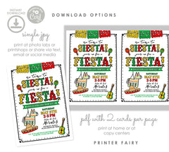 Cinco de Mayo Fiesta Invitation, Editable Mexican Party Invite (Digital Download)