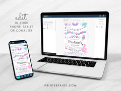 Pool Party Era Editable Invitation Template, Pool Party Birthday Invitation, Instant Download