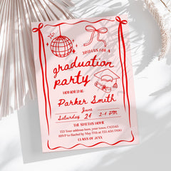 Editable Graduation Party Invitation Template (Instant Download)