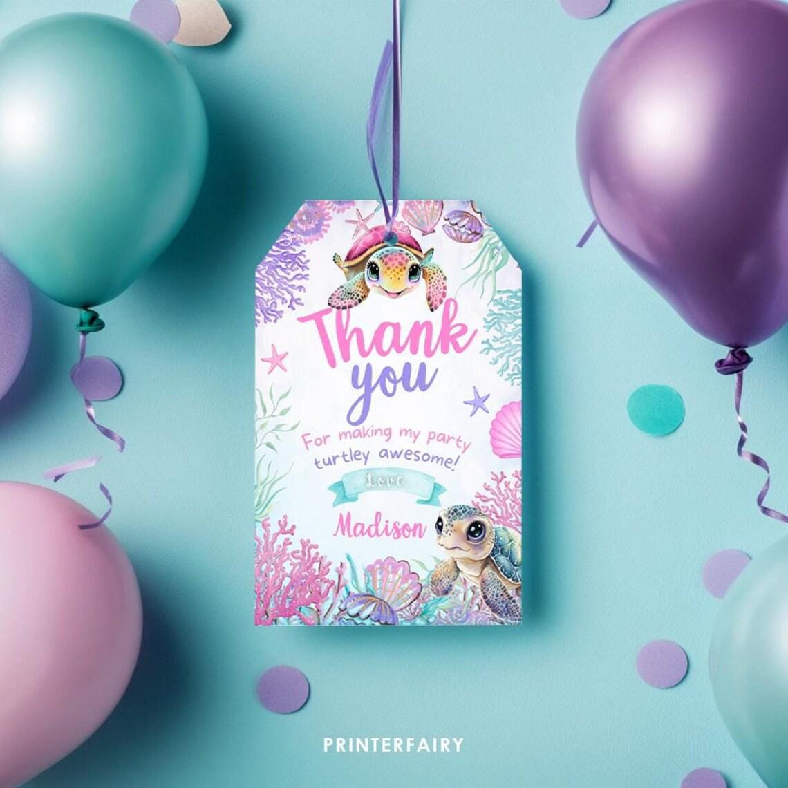 Sea Turtle 1st Birthday Party Bundle, Under the Sea Invite (Digital Download)