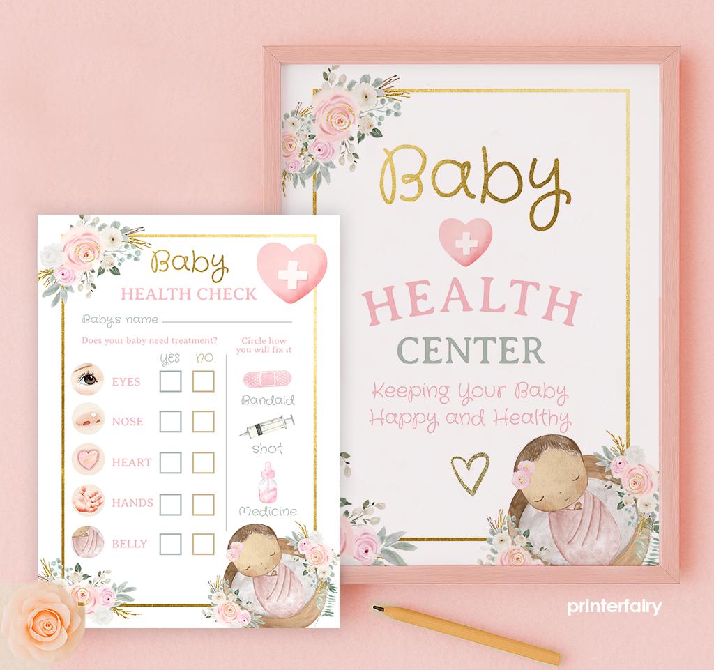 Baby Doll Doctor Sign and Checklist, Reborn Doll Adoption Printables (Instant Download)