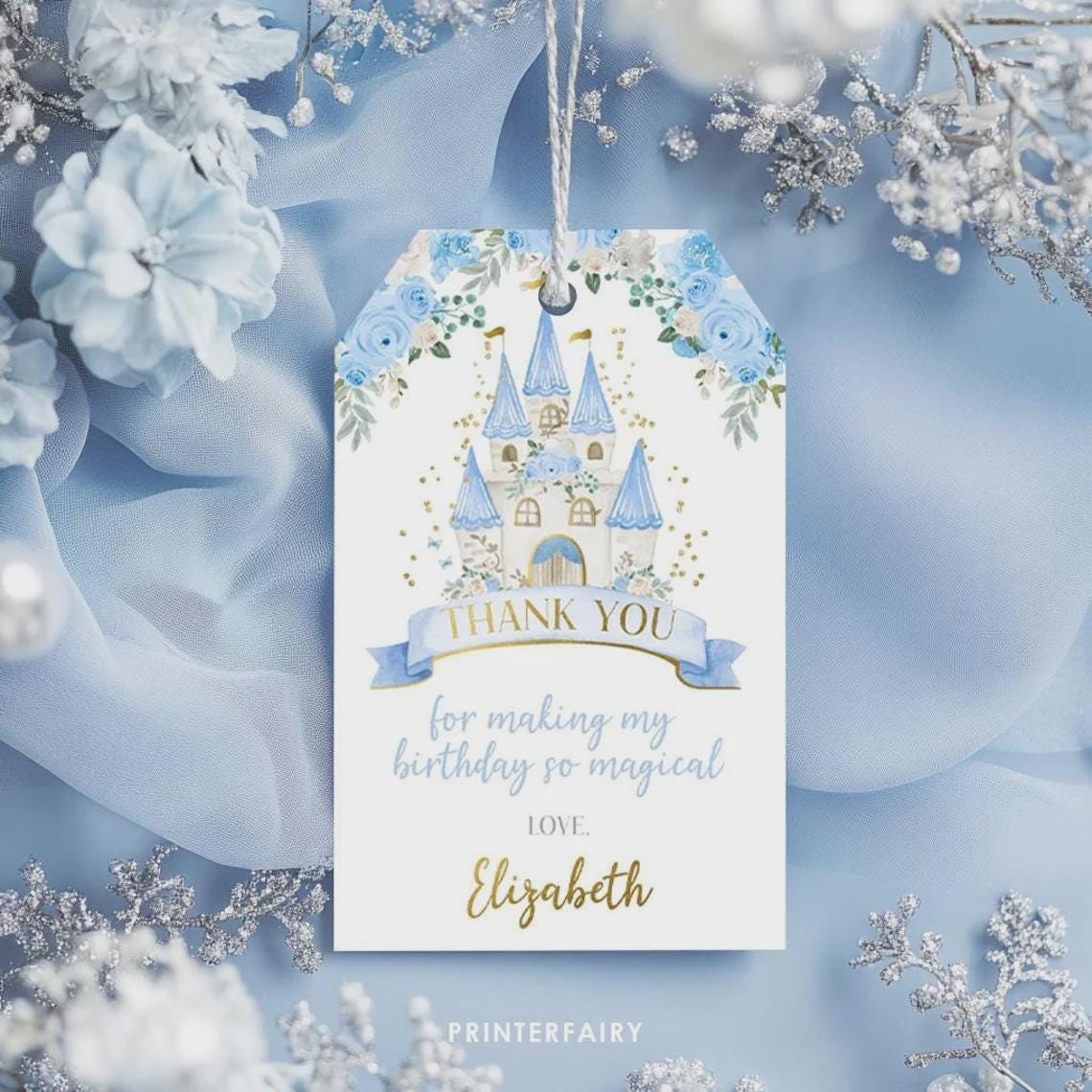 Princess Birthday Party Bundle Editable Templates, Instant Download