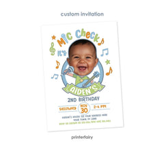 Sing Birthday Party Invitation Personalized with Photo