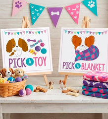 Pet Adoption Party Printable Signs, Puppy Birthday Decor (Digital Download)