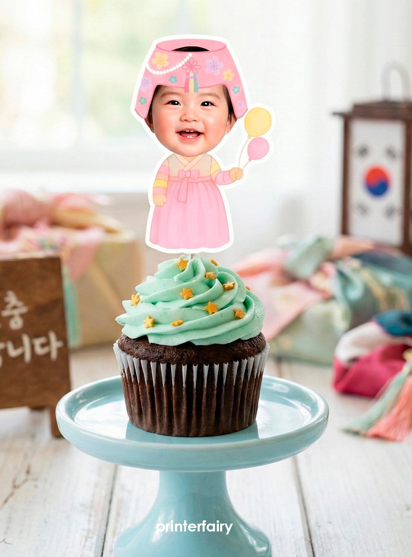 Doljabi Girl Party Bundle, Korean Doljanchi Printables, Instant Download