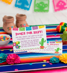 Cinco de Mayo Fiesta Baby Shower Books for Baby Insert (Digital Download)