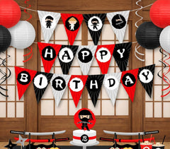 Ninja Birthday Banner, Karate Party Decorations (Printable Banner)