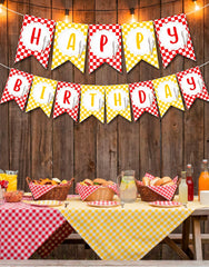 BBQ Party Banner Editable Template, Digital Printable Design, Instant Download