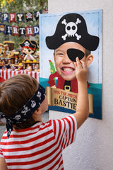Personalized Pirate Party Pin the Patch Game (Digital Printable)