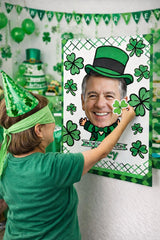 Personalized St Patricks Day Pin the Shamrock Game Poster (Digital Download)