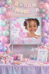 Personalized Mermaid Pin the Tail Game, Under the Sea Birthday Party (Digital)