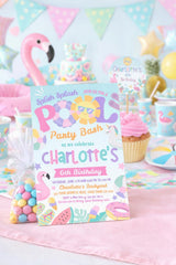 Pool Party Invitation, Editable Summer Birthday Bash (Digital Download)