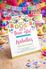 Cinco de Mayo 3RD Birthday Invitation Editable Template, edit for any age, Instant Download
