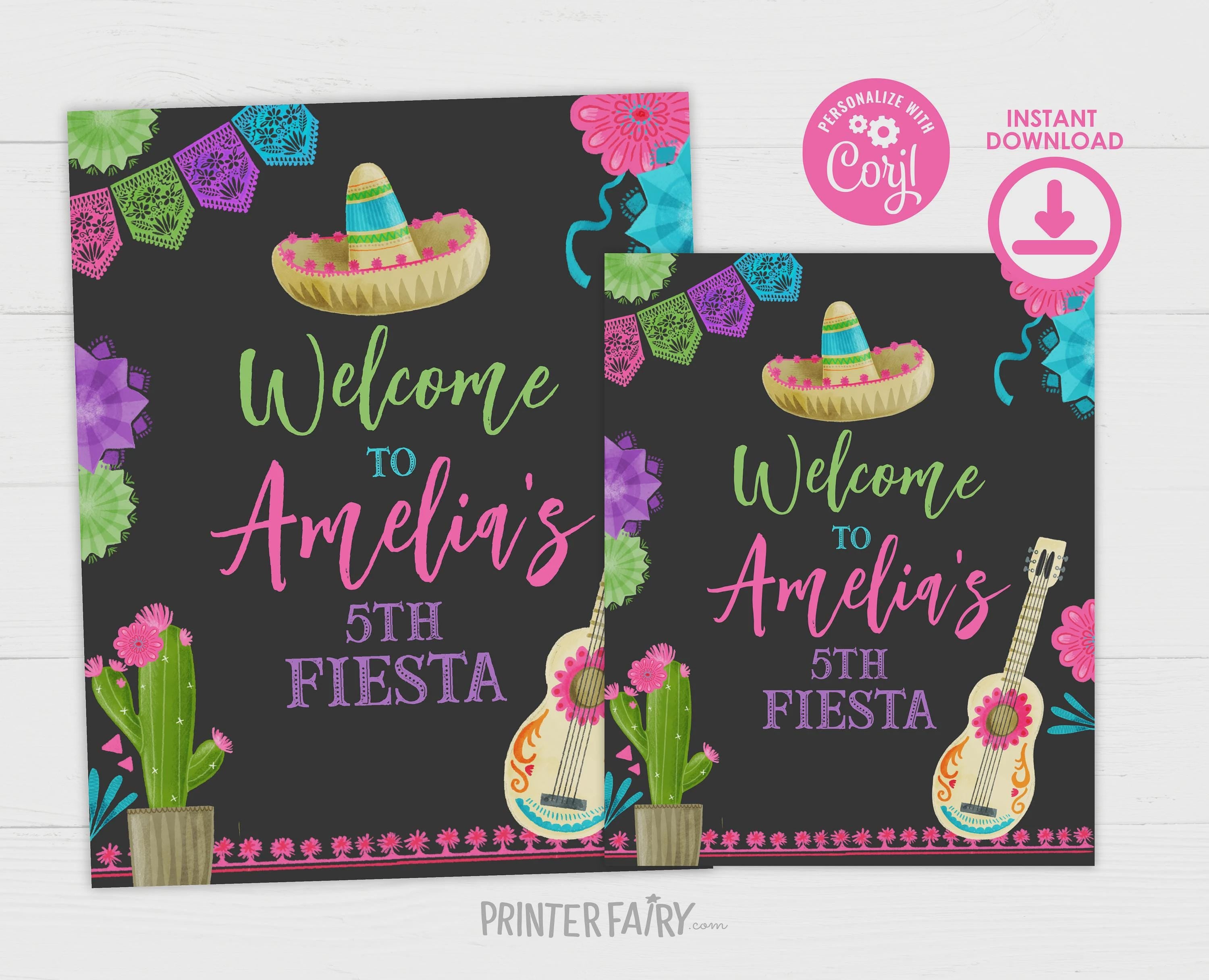 Fiesta Retirement Party Editable Bundle (Digital Download)