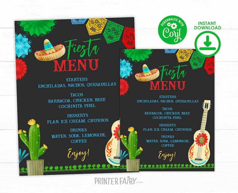 Fiesta Retirement Party Editable Templates Bundle (Digital Download)