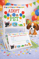 Pet Adoption Center Sign and Certificate (Digital Download)