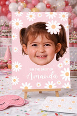 Personalized Daisy Birthday Party Game, Pin the Daisy Poster (Digital Download)