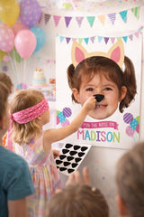 Pawty Personalized Pin the Nose Game with your Photo for any age, Digital Printable Design
