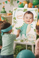 Personalized Dinosaur Birthday Pin The Tail Game (Digital Printable)