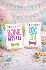 Pet Adoption Party Food Cards, Puppy Table Decor (Digital Download)
