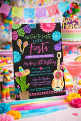 Mexican Fiesta Birthday Party Invitation EDITABLE Template for Any Age, INSTANT DOWNLOAD