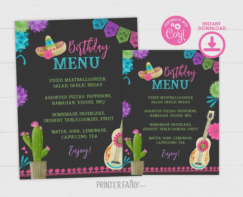 Fiesta Retirement Party Editable Bundle (Digital Download)