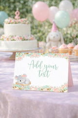 Koala Birthday Party Food Tent Cards Printable Editable Instant Download