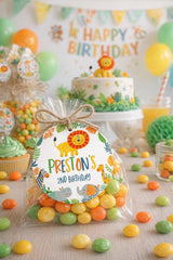 Jungle Party Toppers EDITABLE Safari Label Templates INSTANT DOWNLOAD