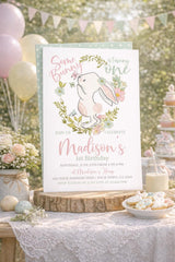 Bunny Editable Invitation Template Editable for Any Age, Spring Easter Party, INSTANT DOWNLOAD