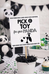Panda Party Activity, Pick a Toy, Pet Adoption Party, INSTANT DOWNLOAD