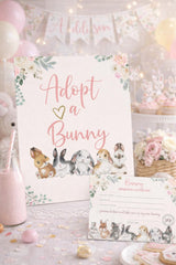 Bunny Adoption EDITABLE Templates Bundle, Adoption Certificate and Sign, INSTANT DOWNLOAD